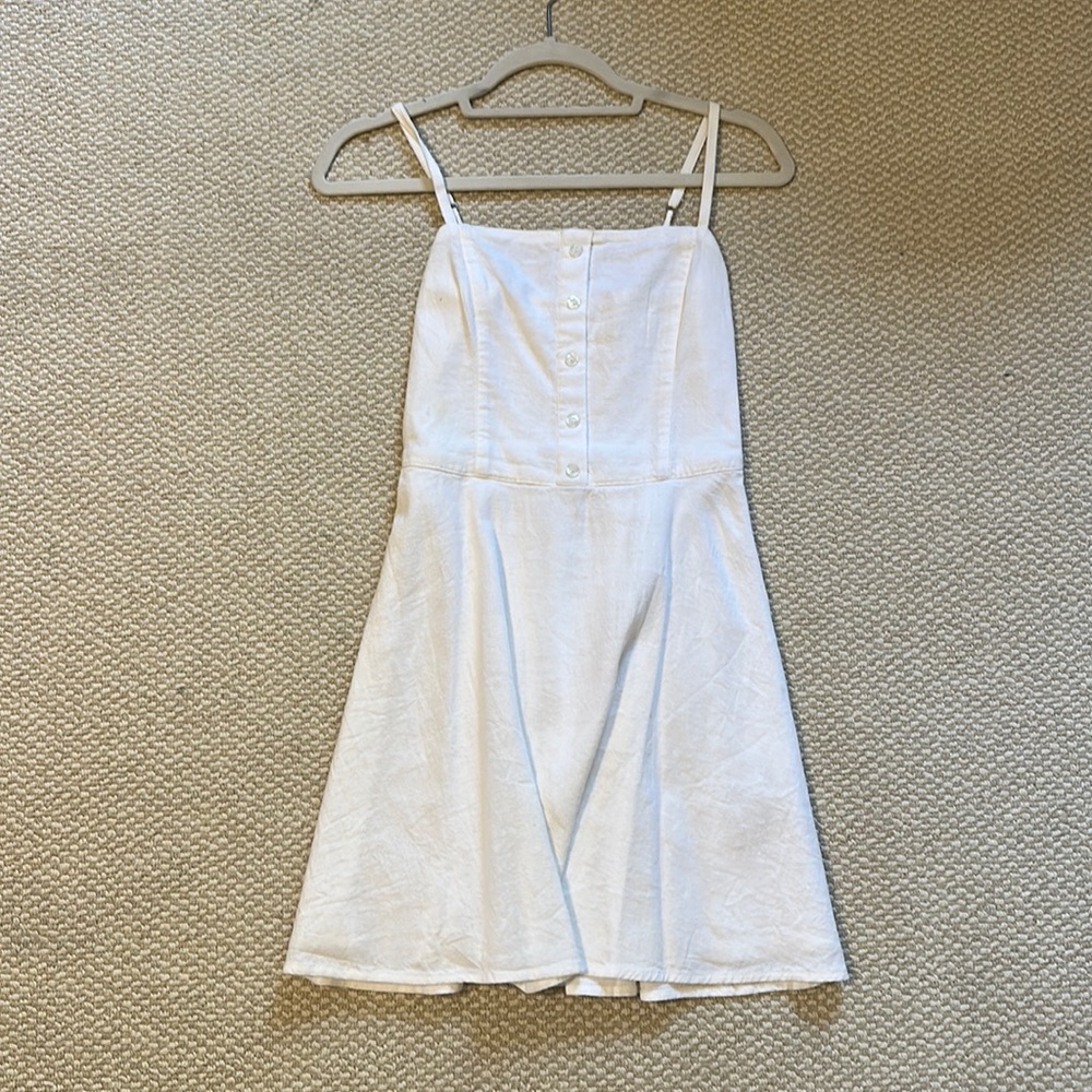 White mini dress